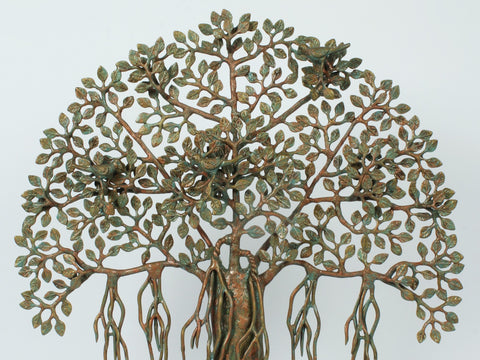 20" Brass Tree of Life with Stand