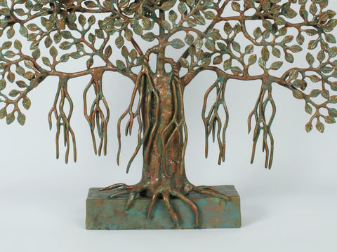 20" Brass Tree of Life with Stand