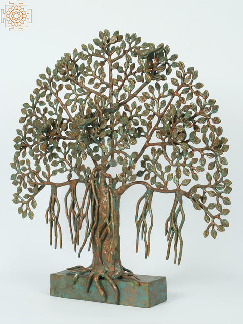 20" Brass Tree of Life with Stand