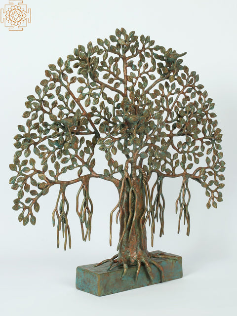 20" Brass Tree of Life with Stand