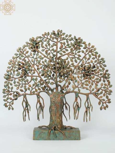 20" Brass Tree of Life with Stand