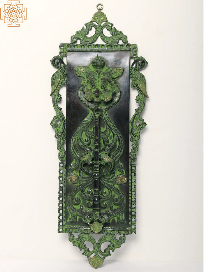 20" Kirtimukha Brass Door Knocker Handmade