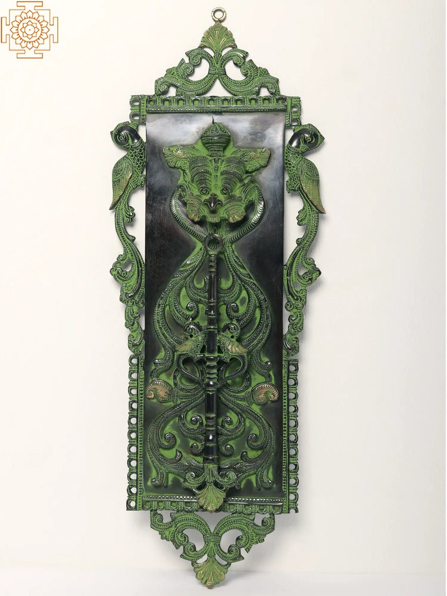 20" Kirtimukha Brass Door Knocker Handmade