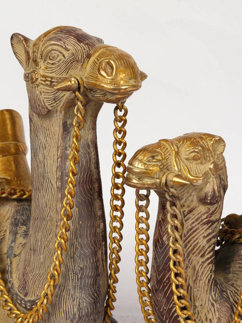 16" Pair of Camel in Brass | Decorative Showpiece