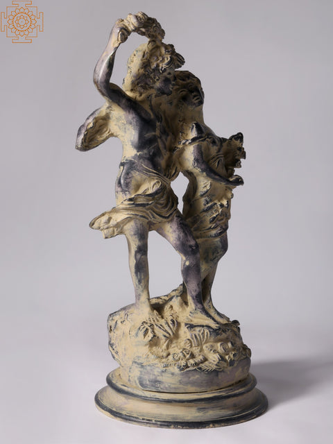Greek Love Couple Idol in Brass | Home Décor