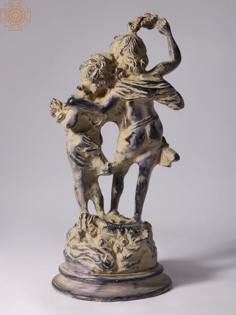 Greek Love Couple Idol in Brass | Home Décor