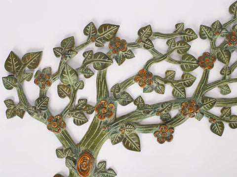 22" Wall Decor Tree in Brass