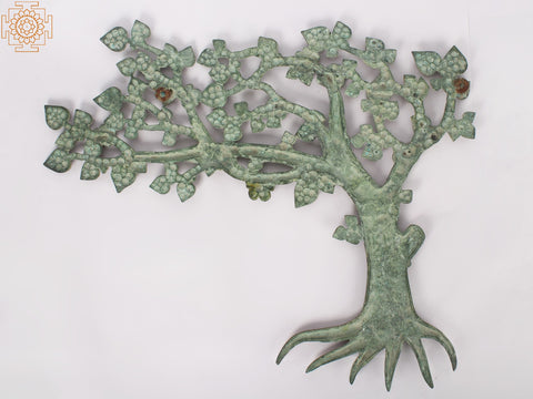 22" Wall Decor Tree in Brass