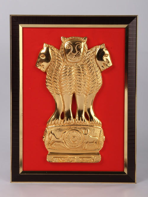 Satyameva Jayate Brass Wall Hanging
