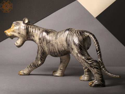 14'' Roaring Tiger Statue (Pair of 2) | Home Decor