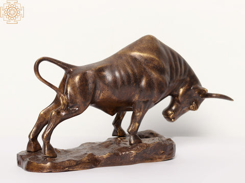 13'' Attacking Angry Bull | Home Decor