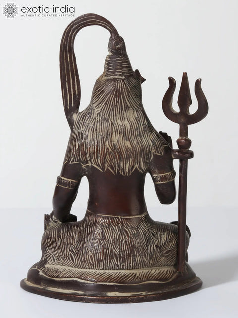 6" Blessing Lord Shiva Idol in Brass