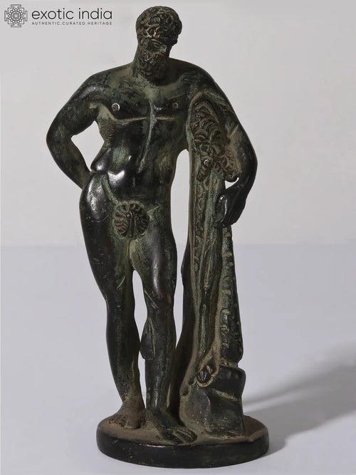 Vintage Brass Hercules Statue