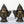 6" Pair of Shiva Parvati Heads Brass Statues from Himachal