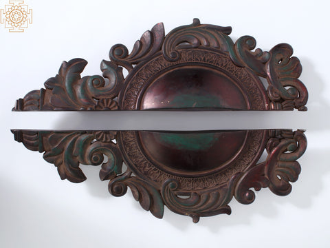 16" Pair of Designer Door Handle in Brass
