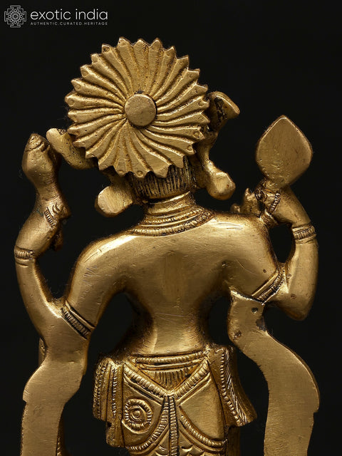 6" Small Matsya Avatara of Lord Vishnu | Brass Statue