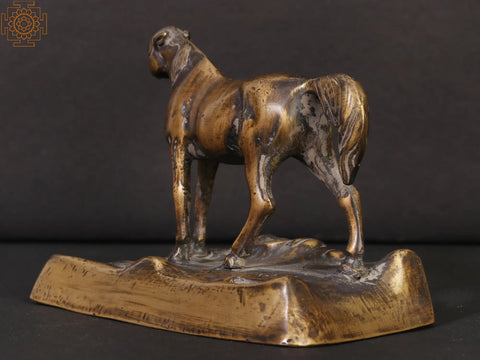 6" Horse in Brass | Decorative Showpiece