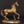 5" Small Walking Horse in Brass