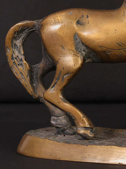 5" Small Walking Horse in Brass
