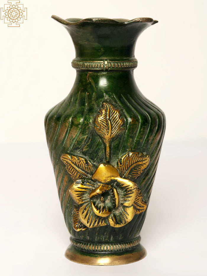 6" Handmade Brass Flower Vase for Home Decor