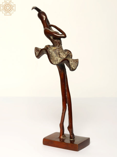 11" Ballerina Dancer | Brass Statue