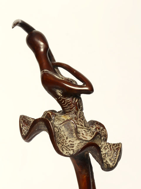 11" Ballerina Dancer | Brass Statue