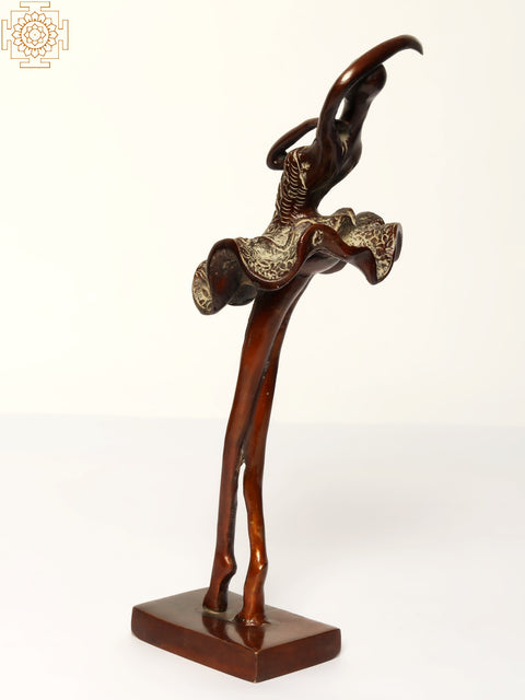 11" Ballerina Dancer | Brass Statue