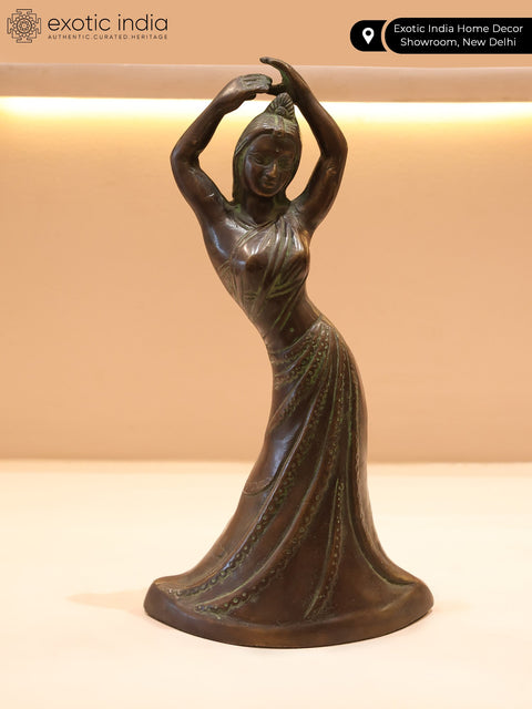 11" Dancing Lady in Brass