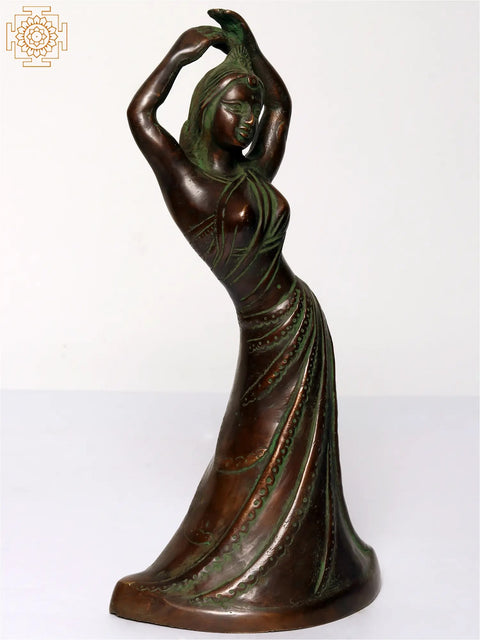 11" Dancing Lady in Brass
