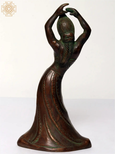 11" Dancing Lady in Brass