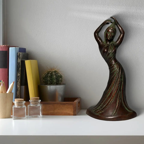 11" Dancing Lady in Brass