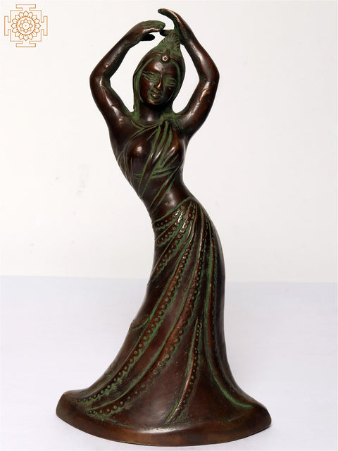 11" Dancing Lady in Brass