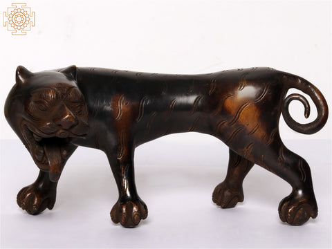 8" Bengal Tiger | Brass Statue