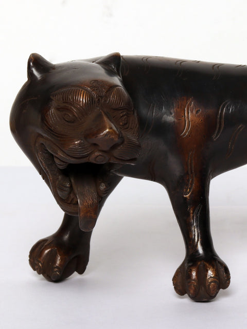 8" Bengal Tiger | Brass Statue