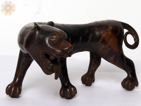 8" Bengal Tiger | Brass Statue