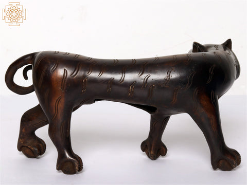 8" Bengal Tiger | Brass Statue