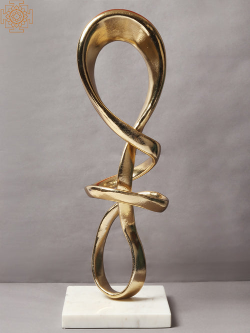 Modern Abstract Brass Sculpture Handmade Home Decor