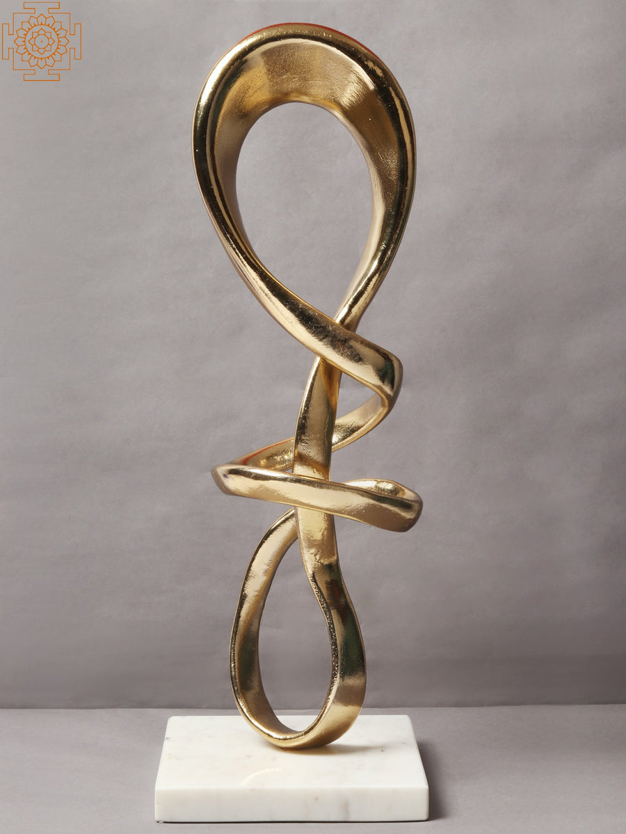 Modern Abstract Brass Sculpture Handmade Home Decor