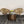 36" Set of Comfortable Designer Chairs and Table in Brass | Furniture