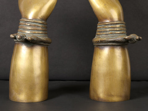 12" Brass Women Hand | Home Decor