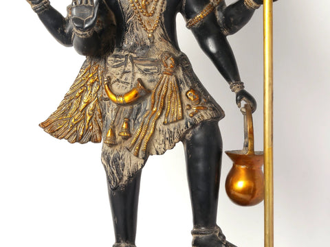 26" Standing Four Armed Blessing Lord Shiva Brass Statue