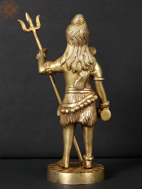 11'' Brass Standing Lord Shiva
