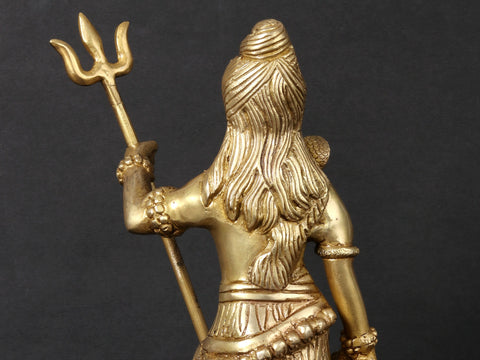 11'' Brass Standing Lord Shiva