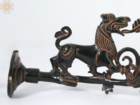 9" Yali Design Candle Holder in Brass | Wall Décor
