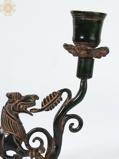 9" Yali Design Candle Holder in Brass | Wall Décor
