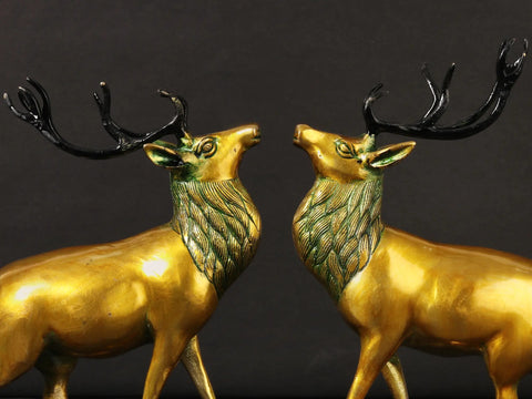 9" Antilope Pair in Brass | Made in India