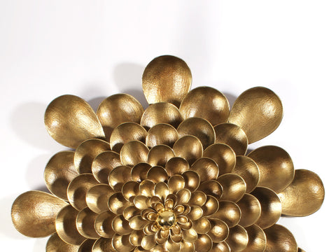 36" Large Wall Hanging Designer Guldaudi in Brass