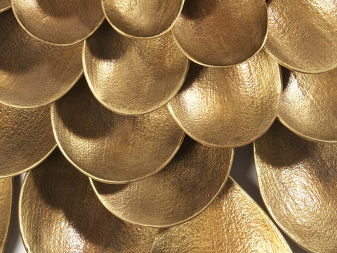 36" Large Wall Hanging Designer Guldaudi in Brass