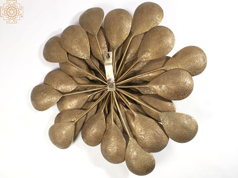 36" Large Wall Hanging Designer Guldaudi in Brass