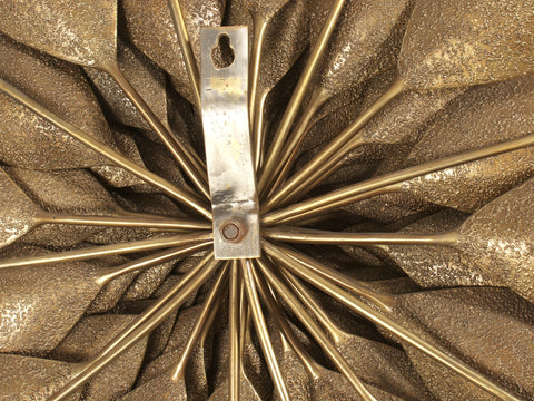 36" Large Wall Hanging Designer Guldaudi in Brass